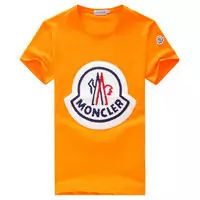 moncler cotton jersey t-shirt orange classic logo